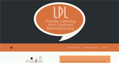 Desktop Screenshot of lplmanufacturing.com